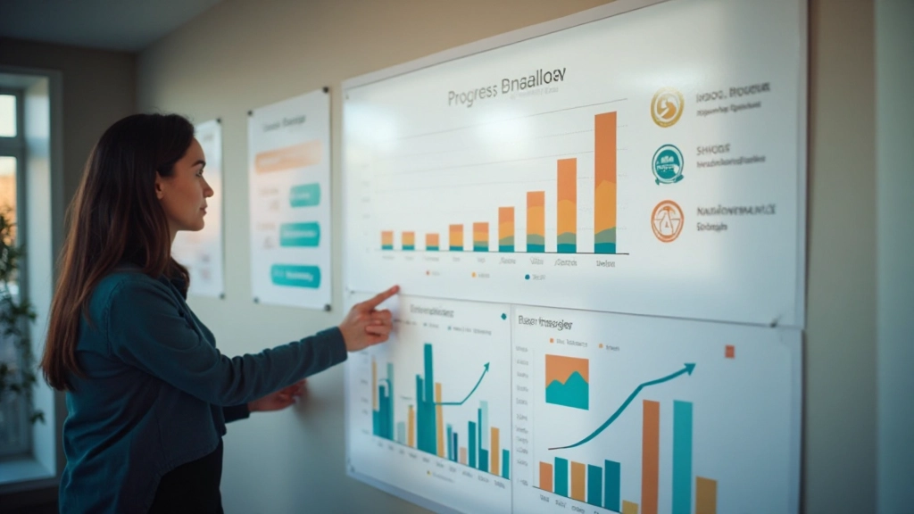 График прогресса проекта и система вознаграждений на стене офиса